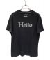 MADISON BLUE（マディソンブルー）の古着「HELLO CREW NECK TEE」｜ネイビー