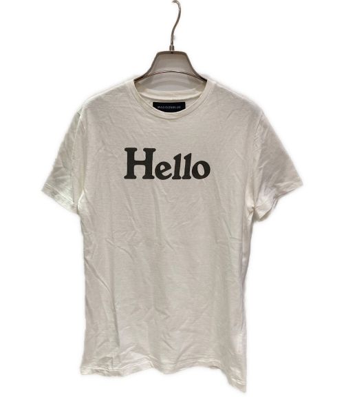 MADISON BLUE（マディソンブルー）MADISON BLUE (マディソンブルー) HELLO CREW NECK TEE ホワイト サイズ:Sの古着・服飾アイテム