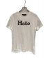 MADISON BLUE（マディソンブルー）の古着「HELLO CREW NECK TEE」｜ホワイト