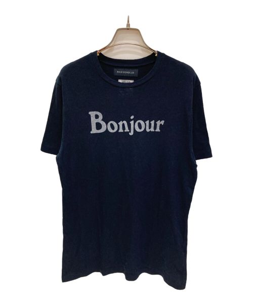 MADISON BLUE（マディソンブルー）MADISON BLUE (マディソンブルー) Bonjour Tシャツ ネイビー サイズ:Sの古着・服飾アイテム