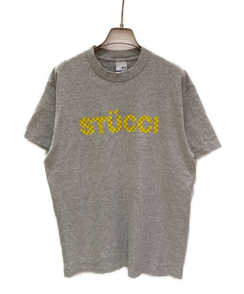 stussy（ステューシー）stussy (ステューシー) オールドプリントTシャツ グレー サイズ:Mの古着・服飾アイテム