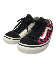 VANS×BILLYS（バンズ×ビリーズ）の古着「ローカットスニーカー」｜ブラック×ピンク