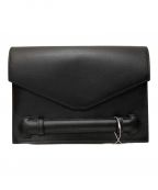 Rich Iリッチアイ）の古着「LEATHER CLUTCH BAG」｜ブラック