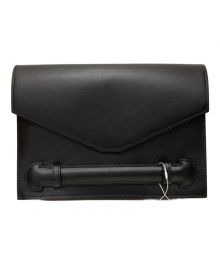 Rich I（リッチアイ）の古着「LEATHER CLUTCH BAG」｜ブラック