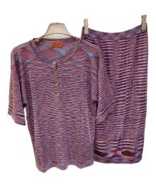 missoni（ミッソーニ）の古着「ニットセットアップ」｜パープル