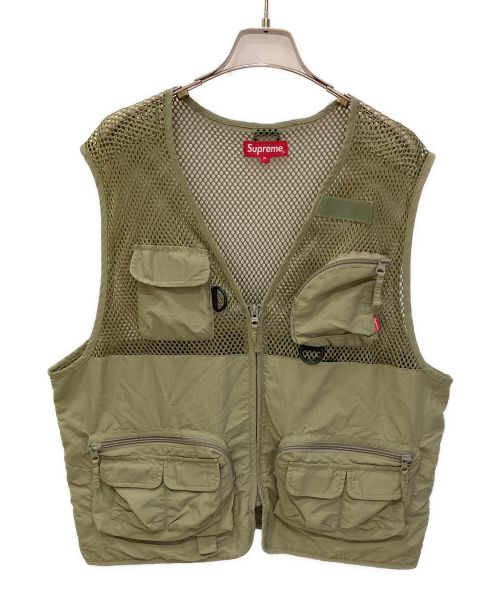 SUPREME（シュプリーム）SUPREME (シュプリーム) Mesh Cargo Vest カーキ サイズ:Mの古着・服飾アイテム