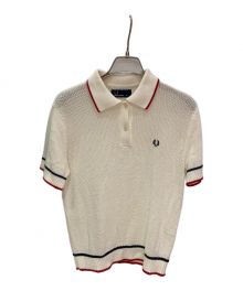 FRED PERRY（フレッドペリー）の古着「ニットポロシャツ」｜アイボリー