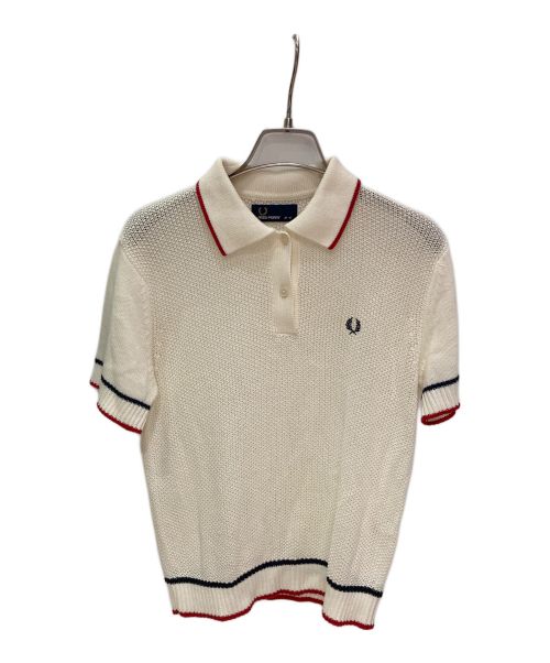 FRED PERRY（フレッドペリー）FRED PERRY (フレッドペリー) ニットポロシャツ アイボリー サイズ:10の古着・服飾アイテム