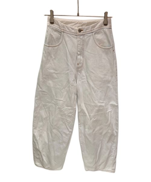 MM6 Maison Margiela（エムエムシックス メゾンマルジェラ）MM6 Maison Margiela (エムエムシックス メゾンマルジェラ) ダメージ加工ブリーチデニム ホワイト サイズ:40の古着・服飾アイテム