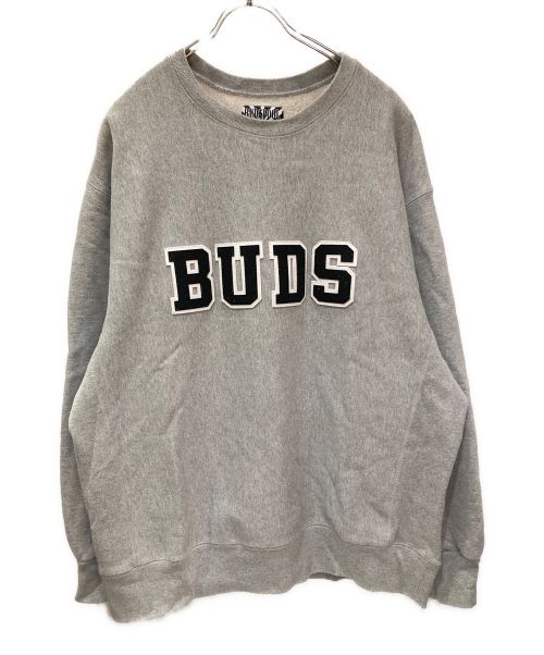 BUDSPOOL（バッズプール）BUDSPOOL (バッズプール) クルーネックスウェット グレー サイズ:XLの古着・服飾アイテム