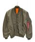 ALPHA INDUSTRIES（アルファインダストリーズ）の古着「MA-1ジャケット」｜カーキ