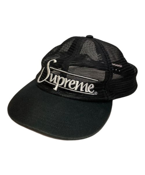 SUPREME（シュプリーム）SUPREME (シュプリーム) シックスパネルメッシュキャップ ブラックの古着・服飾アイテム