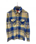 SUPREMEシュプリーム）の古着「heavy weight plaid flannel shirt」｜ブルー×イエロー