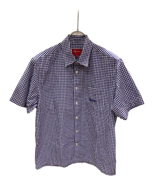 SUPREME（シュプリーム）SUPREME (シュプリーム) ギンガムチェックシャツ ネイビー サイズ:Sの古着・服飾アイテム