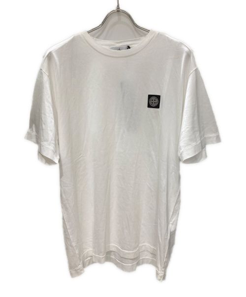 STONE ISLAND（ストーンアイランド）STONE ISLAND (ストーンアイランド) ワッペンTシャツ ホワイト サイズ:XLの古着・服飾アイテム