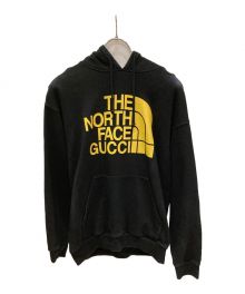 THE NORTH FACE×GUCCI（ザ ノース フェイス×グッチ）の古着「ロゴプルオーバーパーカー」｜ブラック