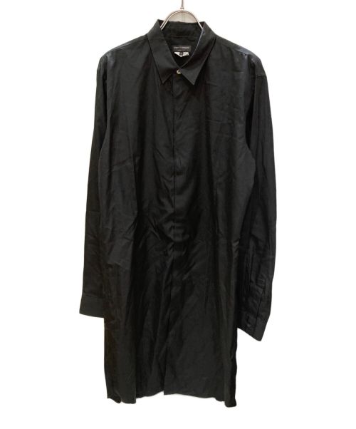 COMME des GARCONS HOMME PLUS（コムデギャルソンオムプリュス）COMME des GARCONS HOMME PLUS (コムデギャルソンオムプリュス) マジックテープデザインロングシャツ ブラック サイズ:Lの古着・服飾アイテム