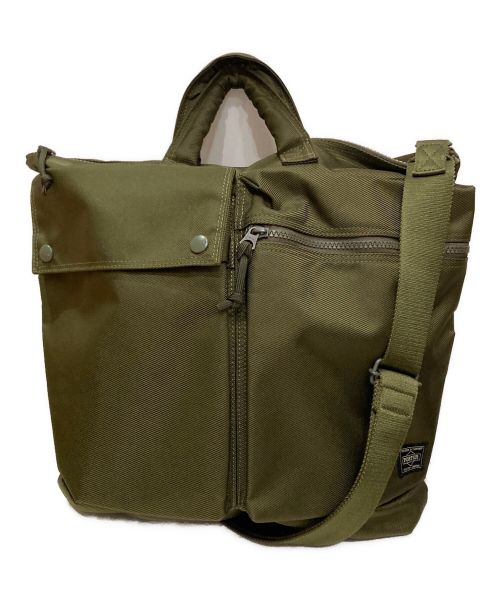 PORTER（ポーター）PORTER (ポーター) 2WAY HELMETBAG グリーンの古着・服飾アイテム