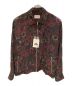 beautiful people（ビューティフルピープル）の古着「Wface flower print zip up shirt」｜ワインレッド