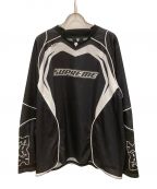 SUPREME×FOX RACING JERSEYシュプリーム×）の古着「メッシュカットソー」｜ブラック