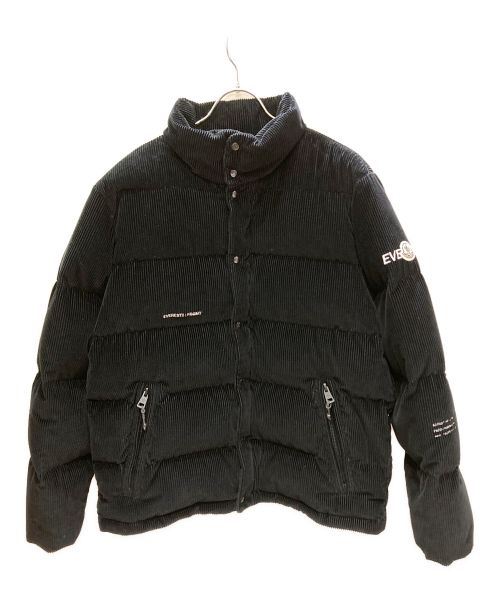 MONCLER（モンクレール）MONCLER (モンクレール) FRAGMENT DESIGN (フラグメントデザイン) コーデュロイダウンジャケット ブラック サイズ:2の古着・服飾アイテム