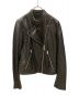 ALL SAINTS（オールセインツ）の古着「DALBY TAB NECK LEATHER BIKER JACKET」｜ブラック