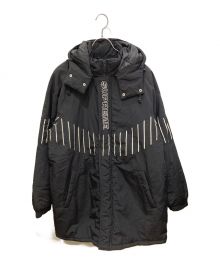 SUPREME（シュプリーム）の古着「PINSTRIPE PANEL SPORTS PARKA」｜ブラック