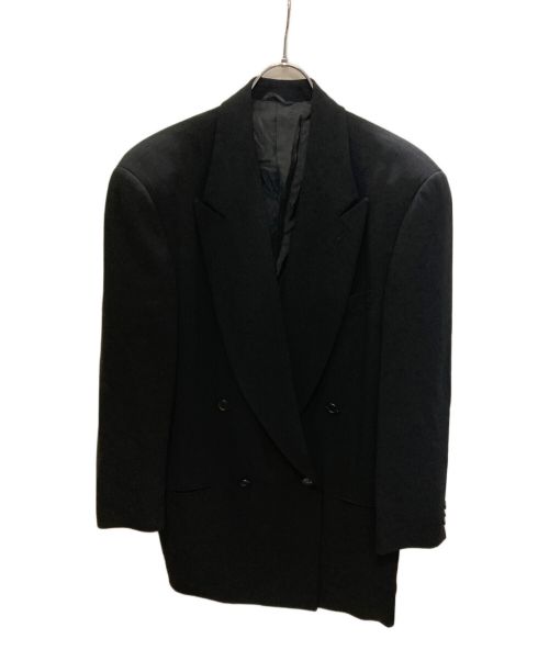 GIORGIO ARMANI（ジョルジョアルマーニ）GIORGIO ARMANI (ジョルジョアルマーニ) ダブルブレスト テーラードジャケット ブラック サイズ:46の古着・服飾アイテム