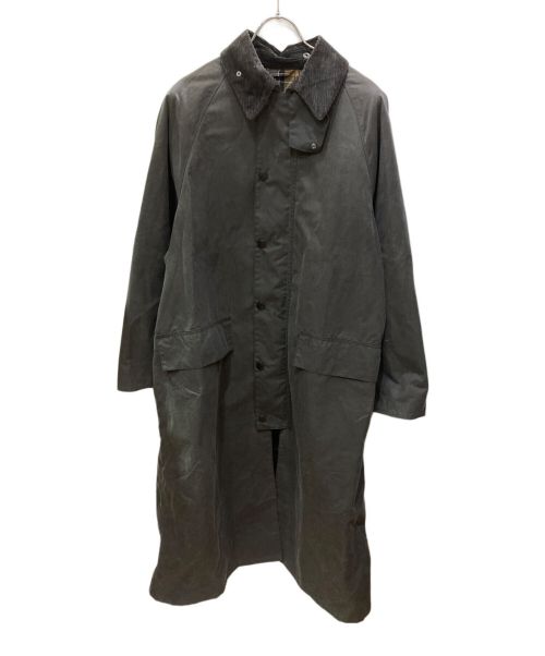 Barbour（バブアー）Barbour (バブアー) オーバーサイズBURGHLEYワックスロングコート グレー サイズ:38の古着・服飾アイテム