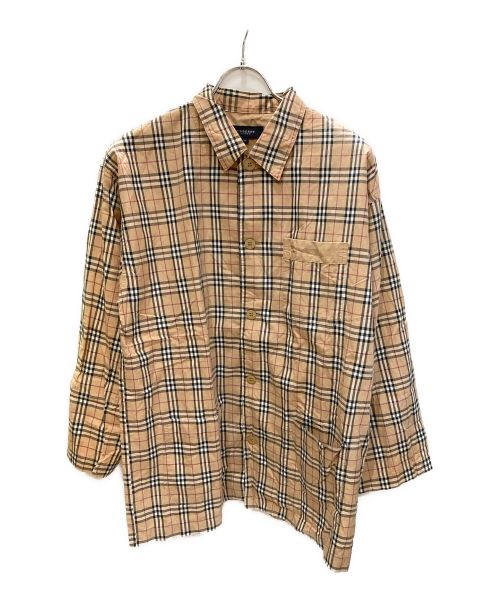 BURBERRY LONDON（バーバリーロンドン）BURBERRY LONDON (バーバリーロンドン) ノバチェックシャツ ベージュ サイズ:Mの古着・服飾アイテム