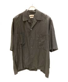 YOKE（ヨーク）の古着「WIDE FIT OPEN COLLAR SHIRT」｜ブラック