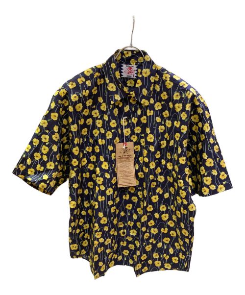 son of the cheese（（サノバチーズ））son of the cheese (（サノバチーズ）) FLOWER SHIRT ネイビー サイズ:L 未使用品の古着・服飾アイテム