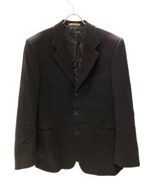 Yves Saint Laurent pour homme（イヴサンローラン プールオム）の古着「カシミヤ混3Bジャケット」｜ブラック