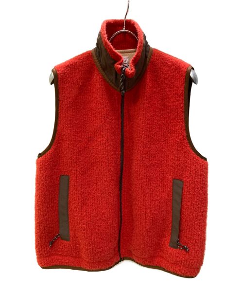 BATONER（バトナ―）BATONER (バトナ―) GOLDWIN (ゴールドウイン) KAPTAIN SUNSHINE (キャプテンサンシャイン) KNIT BOA VEST レッド サイズ:2の古着・服飾アイテム