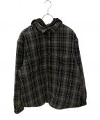 SUPREMEシュプリーム）の古着「Tartan Flannel Hooded Shirt」｜ブラック