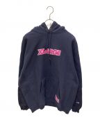 X-LARGE×Champion REVERSE WEAVEエクストララージ×チャンピオン リバース ウィーブ）の古着「ロゴパーカー」｜ネイビー