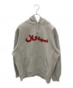 SUPREMEシュプリーム）の古着「Arabic Logo Hooded Sweatshirt」｜グレー