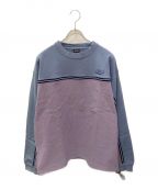 SEDAN ALL-PURPOSEセダンオールパーパス）の古着「Oval Logo Line Top」｜ブルー