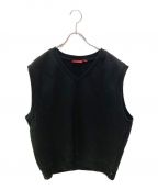 SUPREMEシュプリーム）の古着「sweatshirt vest」｜ブラック