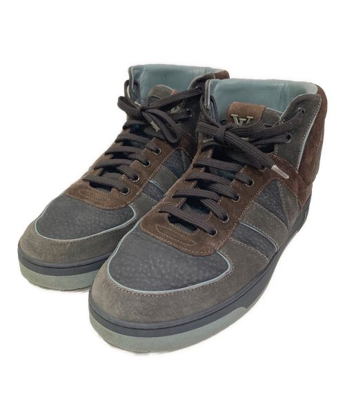 LOUIS VUITTON（ルイ ヴィトン）LOUIS VUITTON (ルイ ヴィトン) Nubuck Suede Tribe Sneakers ブラウン サイズ:5の古着・服飾アイテム