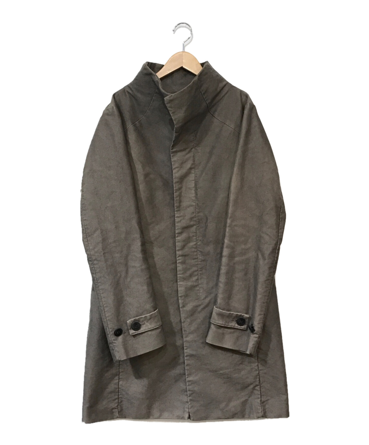 OURET COTTON MOLESKIN STAND COLLAR COAT - アウター