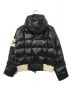 MONCLER (モンクレール) ダウンジャケット ブラック×アイボリー サイズ:2：19800円