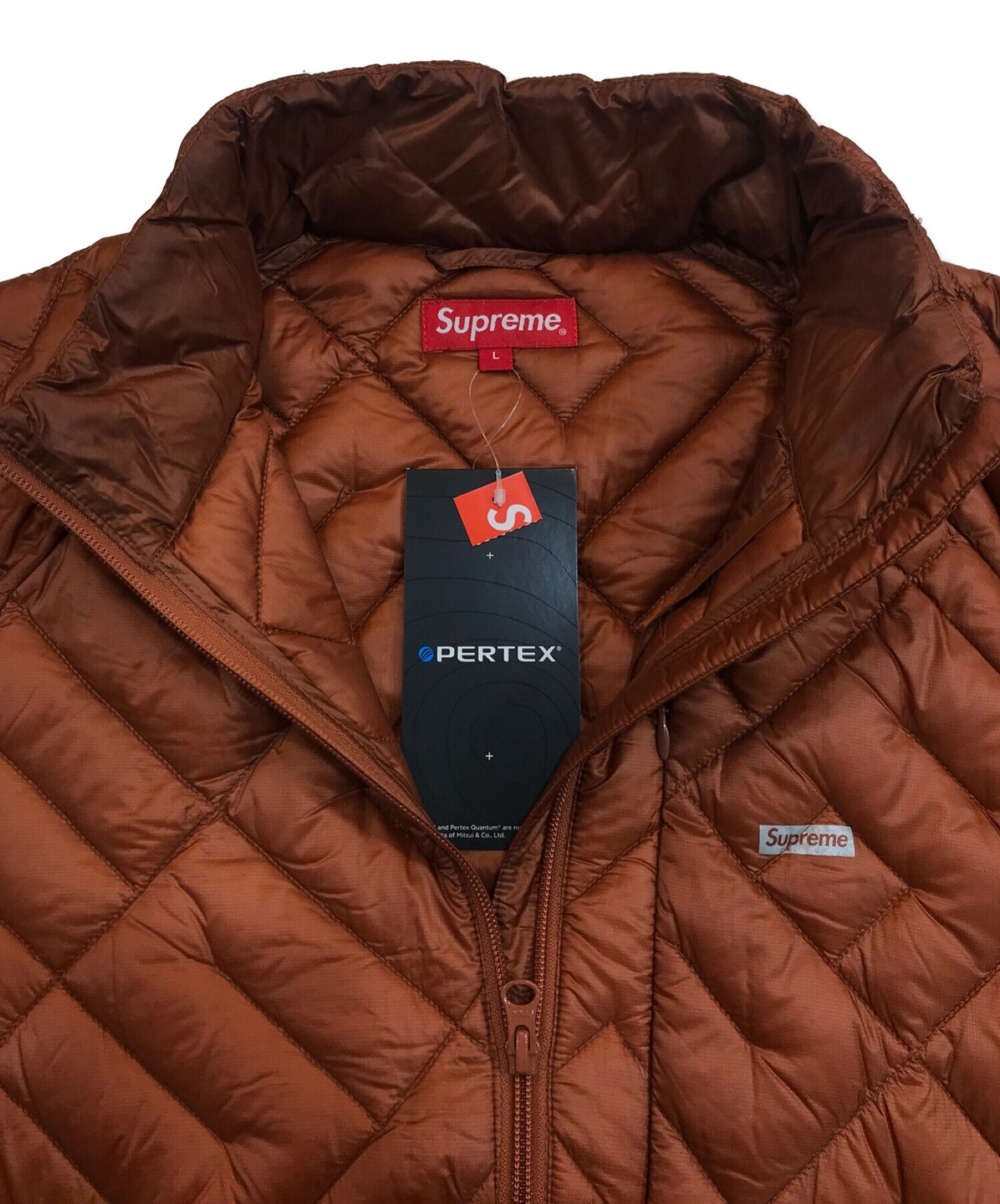 期間限定の激安セール Supreme SpelloutQuilted 黒 サイズ L ダウン