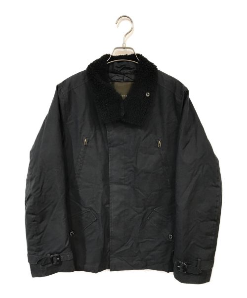 MACKINTOSH（マッキントッシュ）MACKINTOSH (マッキントッシュ) スタンドカラーモーターサイクルジャケット ネイビー サイズ:40の古着・服飾アイテム