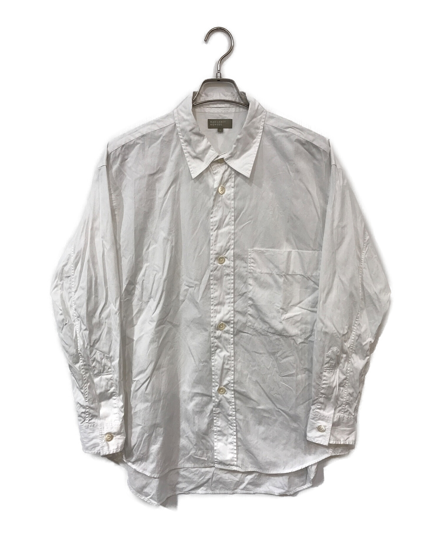 22ss マーガレットハウエル WASHED COTTON POPLIN-