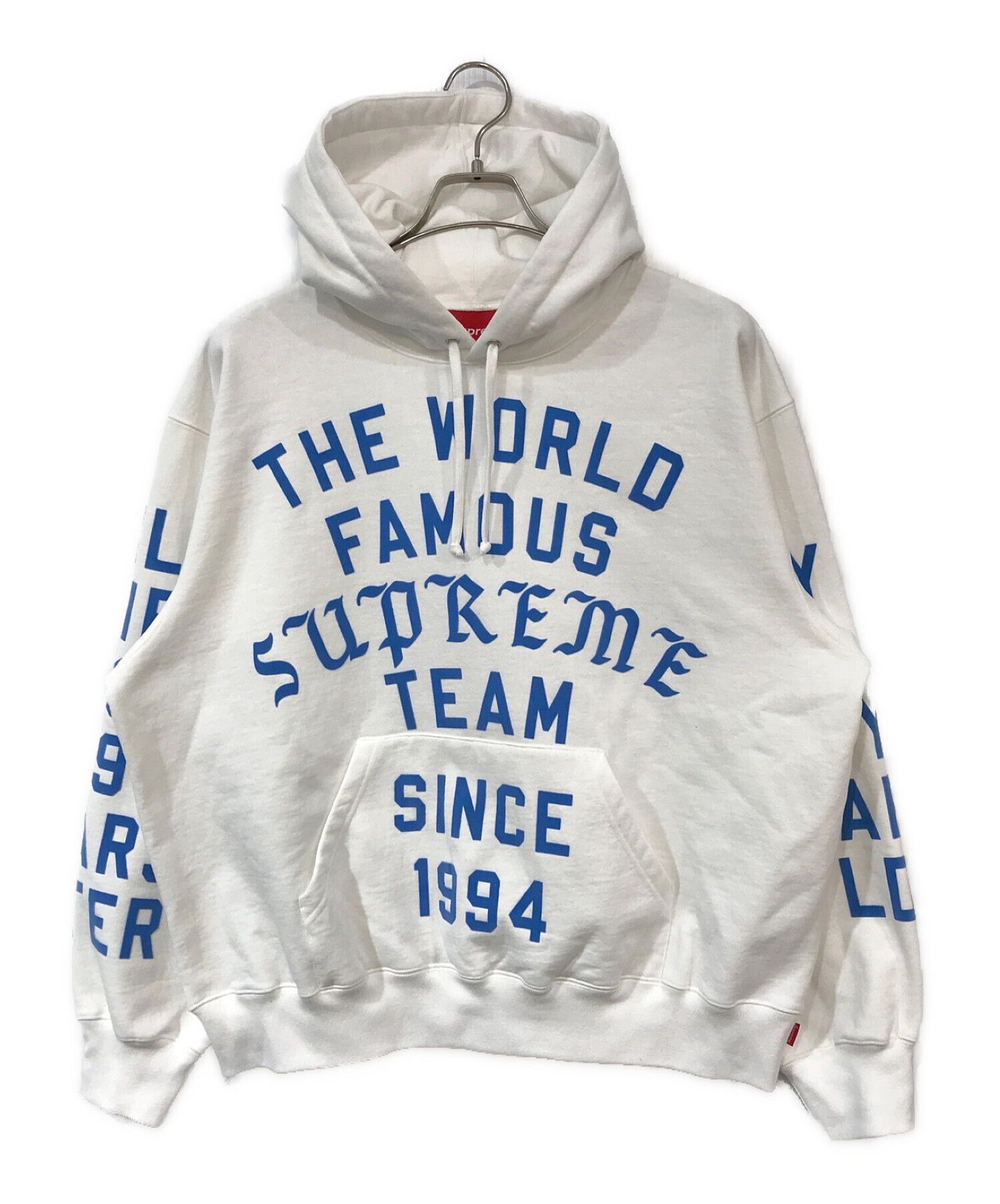 Team Flocked Hooded Sweatshirt - spring summer 2023 - Supreme