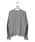 MM6 Maison Margiela (エムエムシックス メゾンマルジェラ) レイヤードカットソー グレー サイズ:S：5800円