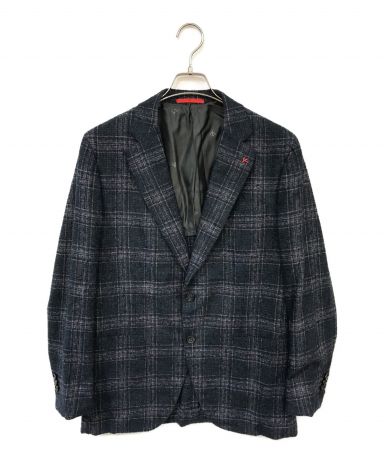 中古・古着通販】ISAIA (イザイア) テーラードジャケット ネイビー