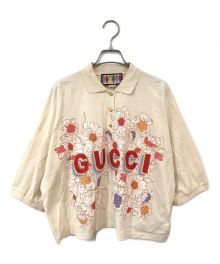 GUCCI（グッチ）の古着「LOVELIGHT COTTON POLO TOP」｜アイボリー