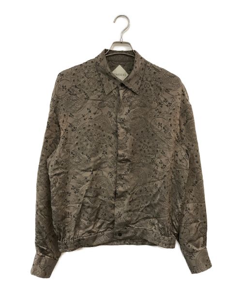 ETHOSENS（エトセンス）ETHOSENS (エトセンス) Volume jaquard shirt ベージュ サイズ:記載なしの為実寸参照の古着・服飾アイテム